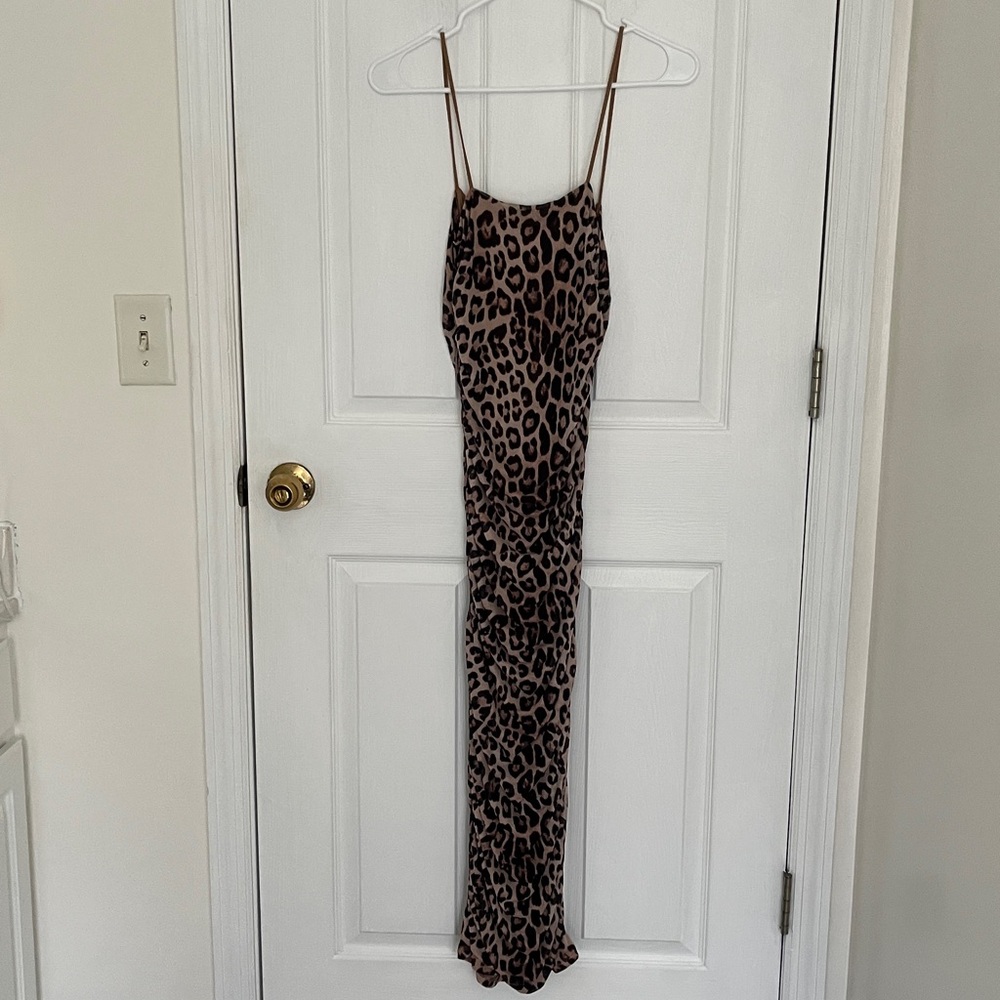 Slinky Good American Leopard Print Dress - Picture 3 of 4